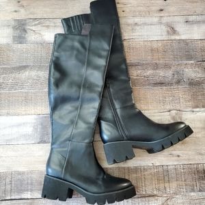 BC footwear anthropologie tall over the knee black boots 7 New